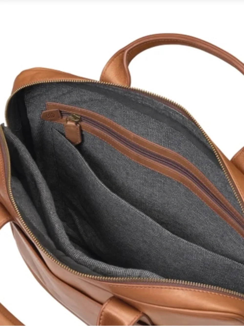 Johnston & Murphy Rhodes Tan Briefcase